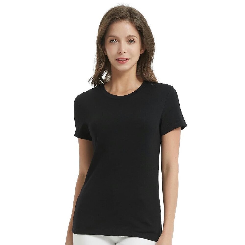 Merino Wool T-Shirt Base Layer Athletic Moisture Wicking Crew Neck